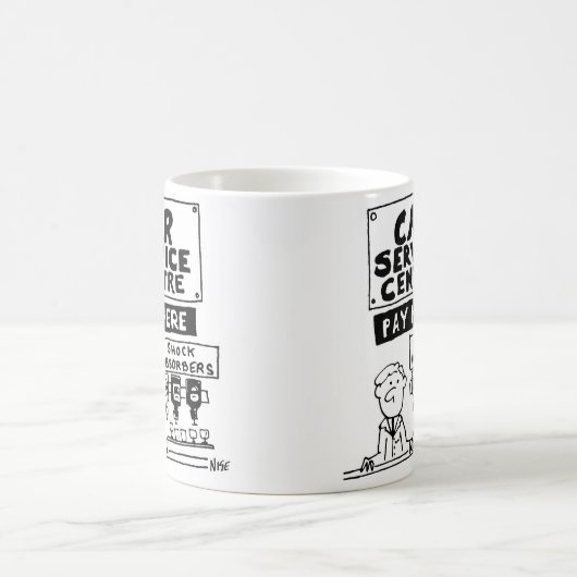 Car Servicecenter Payment Desk Kaffeetasse (Mittel)