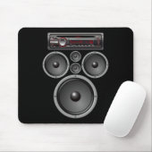 CAR STEREO LAUTSPRECHER SYSTEM AUDIO HALLOWEEN KOS MOUSEPAD (Mit Mouse)