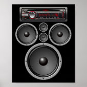 CAR STEREO LAUTSPRECHER SYSTEM AUDIO HALLOWEEN KOS POSTER (Vorne)