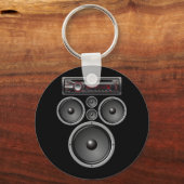 CAR STEREO LAUTSPRECHER SYSTEM AUDIO HALLOWEEN KOS SCHLÜSSELANHÄNGER (Vorderseite)