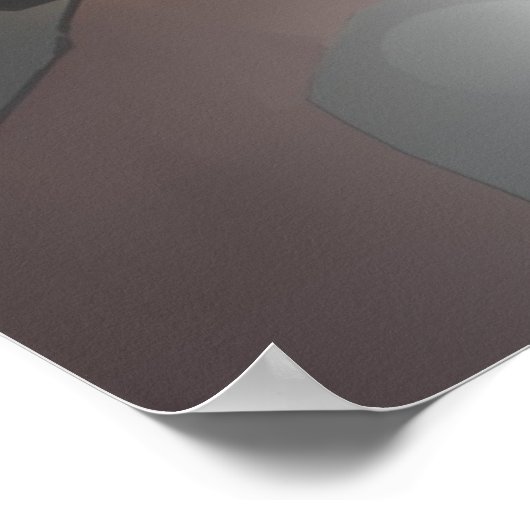 Car Sunset Poster (Ecke)