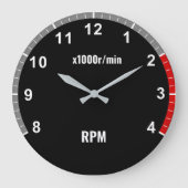 Car Tachometer Clock - Auto Mechanische Garage Uhr (Vorderseite)