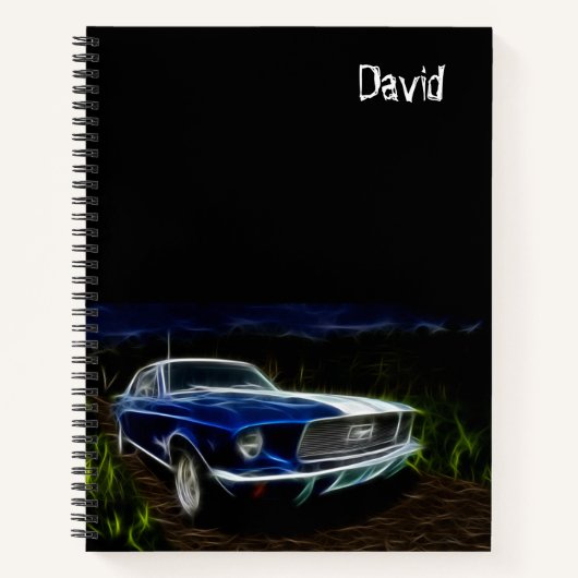 Car Themed Personalisiert Notebook Notizblock (Vorderseite)