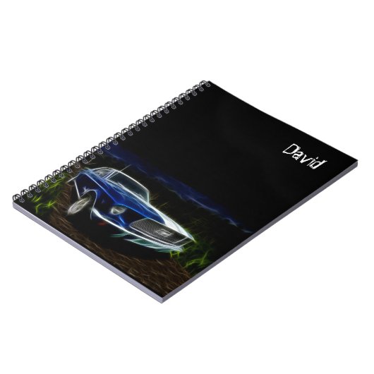 Car Themed Personalisiert SpiralNotebook Notizblock (Linke Seite)