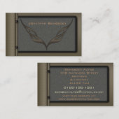 Car Trim Design Brown Business Card Template 10 Visitenkarte (Vorne/Hinten)