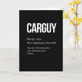 Car Typ Definition Witzige Geschenkideen Karte (Gelbe Blume)