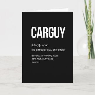Car Typ Definition Witzige Geschenkideen Karte