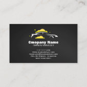 Car Wach & Auto detailing rofessional Water black Visitenkarte (Rückseite)