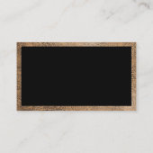 Car Wash | Auto im Detail | Leather Texture Border Visitenkarte (Rückseite)