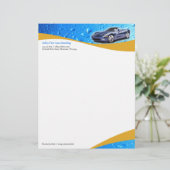 Car Wash Auto im Detail Letterhead Briefkopf (Stehend Vorderseite)