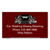 Car Wash Auto im Detail Magnetische Visitenkarte (Vorderseite)