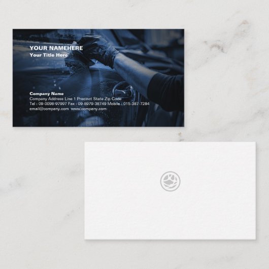 Car Wash Auto im Detail Visitenkarte (Vorne/Hinten)