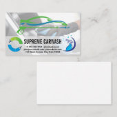 Car Wash Auto Logo | Reinigungsmittel Visitenkarte (Vorne/Hinten)