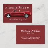 Car Wash | AUTO | Reinigungsdienst Visitenkarte (Vorne/Hinten)