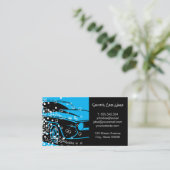 Car Wash | AUTO | Reinigungsdienst Visitenkarte (Stehend Vorderseite)