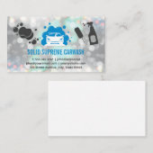 Car Wash | Auto und Blasen | Bokeh Sparkle Visitenkarte (Vorne/Hinten)