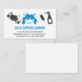 Car Wash | Auto und Blasen Visitenkarte (Vorne/Hinten)