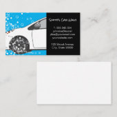 Car Wash | Automobil | Blasen Visitenkarte (Vorne/Hinten)