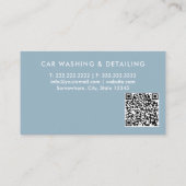 Car Wash Berufliches Auto Detection Automotive Visitenkarte (Rückseite)