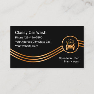Car Wash Business Cards Visitenkarte