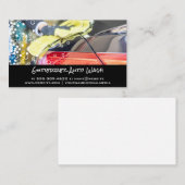 Car Wash Cleaner | Automobil | Blasen Visitenkarte (Vorne/Hinten)