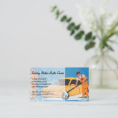 Car Wash Cleaners Visitenkarte (Stehend Vorderseite)