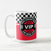 Car Wash Club - Racing Checkered Flag Prämien Kaffeetasse (Links)