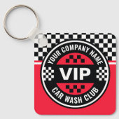 Car Wash Club - Racing Checkered Flag Prämien Schlüsselanhänger (Vorderseite)