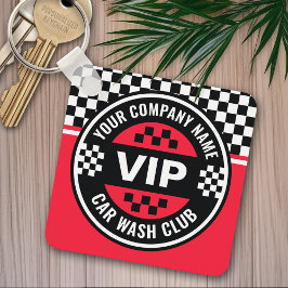 Car Wash Club - Racing Checkered Flag Prämien Schlüsselanhänger