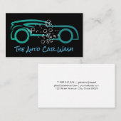 Car Wash Detection | Auto für Reinigungsdienste Visitenkarte (Vorne/Hinten)