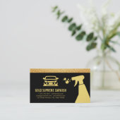 Car Wash Detection | Auto im Detail | Goldzirkel Visitenkarte (Stehend Vorderseite)