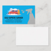 Car Wash Detection | Auto-Reiniger Visitenkarte (Vorne/Hinten)