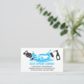 Car Wash | Dienstleistungen des Auto von Sportwage Visitenkarte (Stehend Vorderseite)