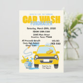 Car Wash Fundraiser Einladung (Stehend Vorderseite)