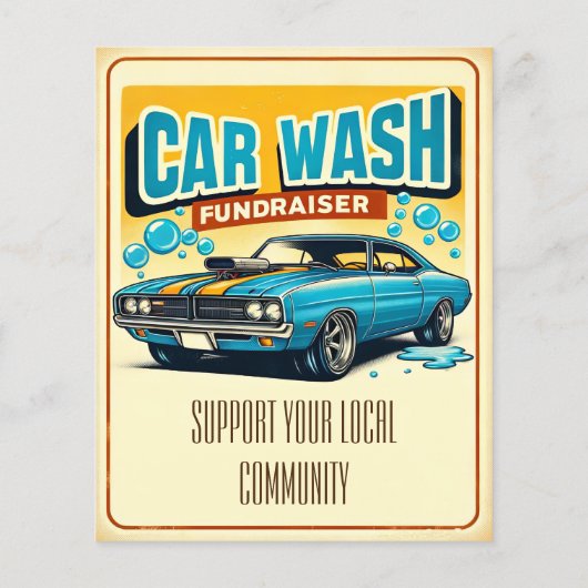 Car Wash Fundraiser Flyer (Hinten)
