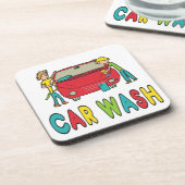 Car Wash Getränkeuntersetzer (Linke Seite)