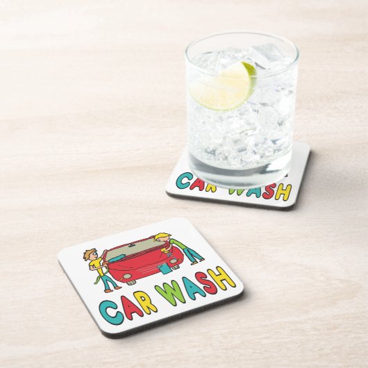 Car Wash Getränkeuntersetzer (Rechte Seite)
