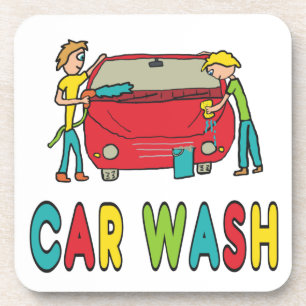 Car Wash Getränkeuntersetzer