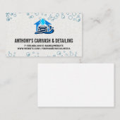 Car Wash Icon | Blasen Visitenkarte (Vorne/Hinten)