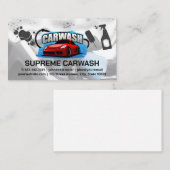 Car Wash Logo | Icons reinigen Visitenkarte (Vorne/Hinten)