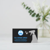 Car Wash Logo | ReinigSpray Visitenkarte (Stehend Vorderseite)