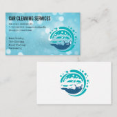 Car Wash Logo | Reinigungsdienste Visitenkarte (Vorne/Hinten)