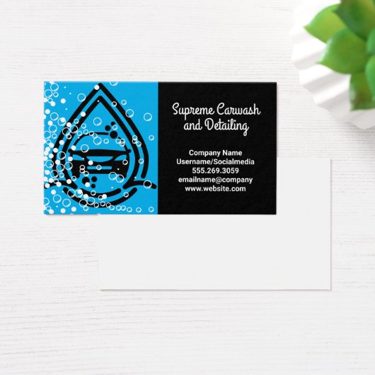 Car Wash Logo | Seifenblasen (Schreibtisch)