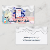 Car Wash Logo | Soap Suds | Auto Visitenkarte (Vorne/Hinten)