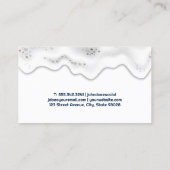 Car Wash Logo | Soap Suds | Auto Visitenkarte (Rückseite)