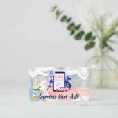 Car Wash Logo | Soap Suds | Auto Visitenkarte (Stehend Vorderseite)