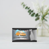 Car Wash Logo | Sprühflasche Visitenkarte (Stehend Vorderseite)