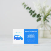 Car Wash Logo Visitenkarte (Stehend Vorderseite)