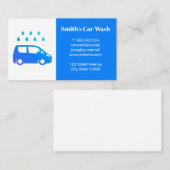 Car Wash Logo Visitenkarte (Vorne/Hinten)