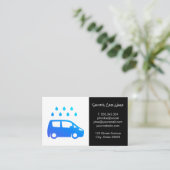 Car Wash Logo Visitenkarte (Stehend Vorderseite)